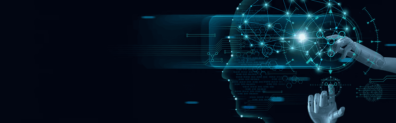 Abstract technology interface illustrating digital product development